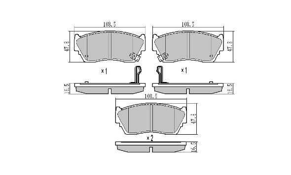 Brake Pad Set, disc brake