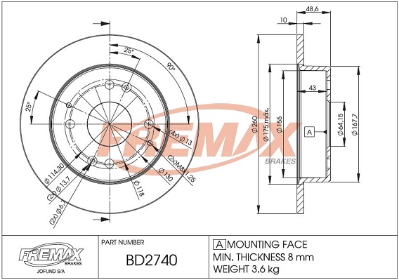 Brake Disc (BD-2740)
