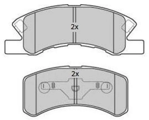 Brake Pad Set, disc brake (FBP-1801)