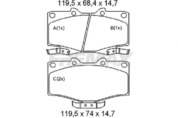 Brake Pad Set, disc brake