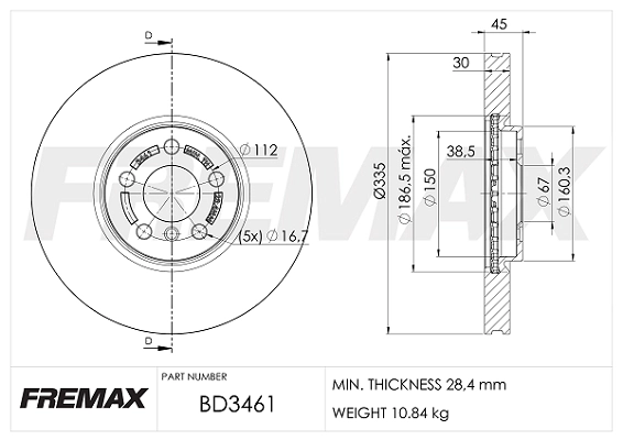 Brake Disc (BD-3461)