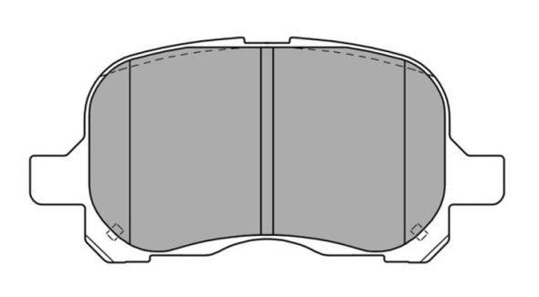 Brake Pad Set, disc brake (FBP-1242)