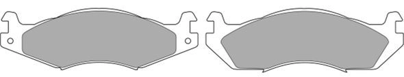 Brake Pad Set, disc brake (FBP-0674)