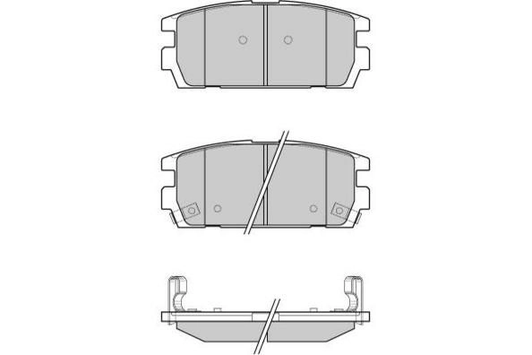 Brake Pad Set, disc brake (FBP-1636)