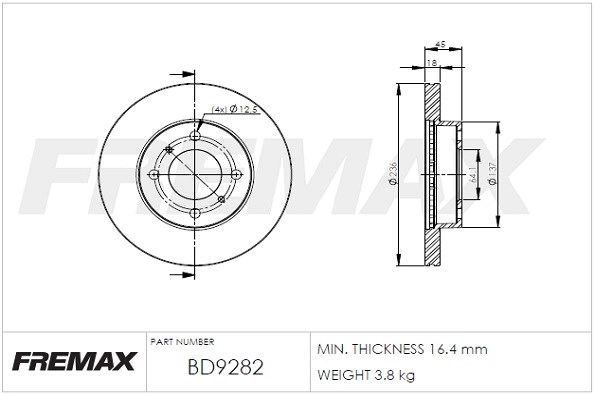 Brake Disc (BD-9282)