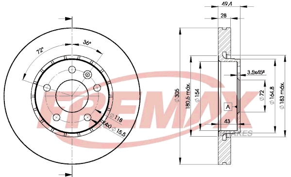 Brake Disc (BD-6845)