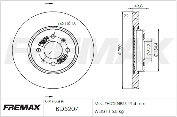 Brake Disc (BD-5207)