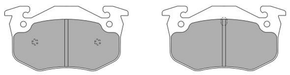 Brake Pad Set, disc brake (FBP-0569)