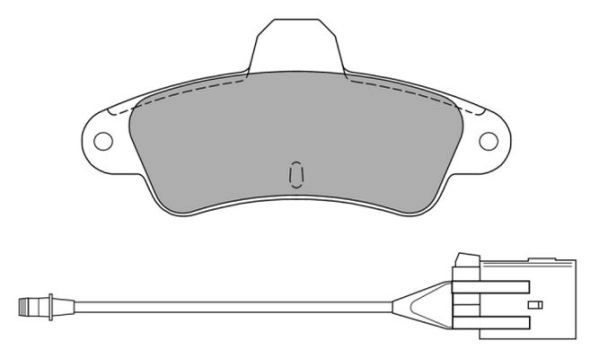 Brake Pad Set, disc brake (FBP-0880-01)