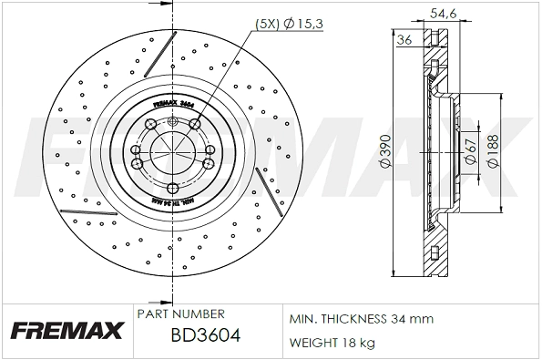 Brake Disc (BD-3604)