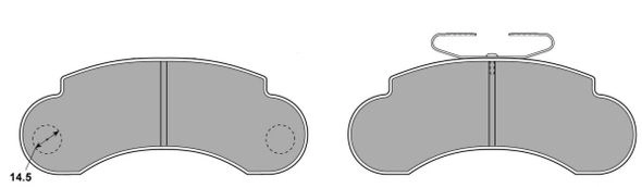Brake Pad Set, disc brake (FBP-0795)
