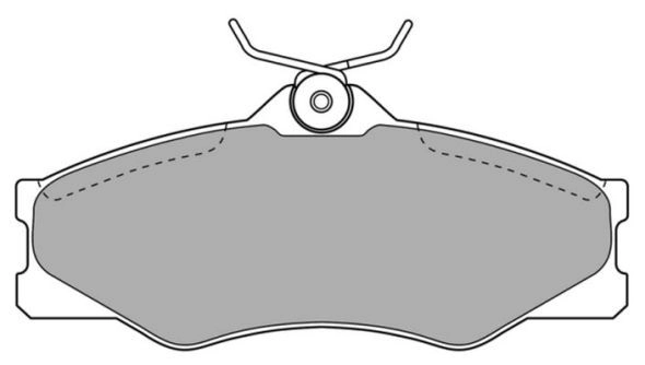 Brake Pad Set, disc brake (FBP-0540)
