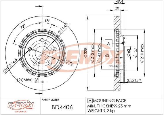 Brake Disc (BD-4406)