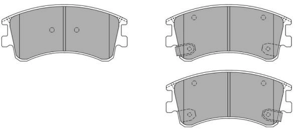Brake Pad Set, disc brake (FBP-1361)