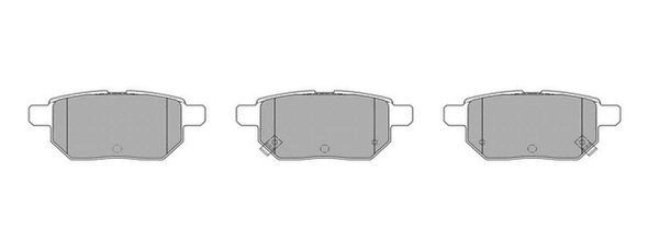Brake Pad Set, disc brake (FBP-1642)