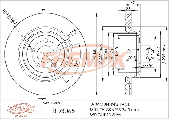 Brake Disc (BD-3065)
