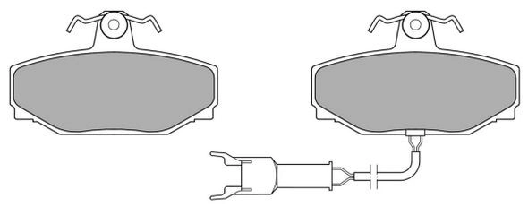 Brake Pad Set, disc brake (FBP-0750-01)