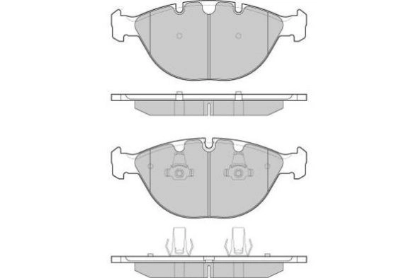 Brake Pad Set, disc brake (FBP-1573)