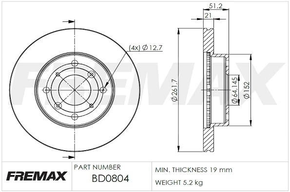 Brake Disc (BD-0804)