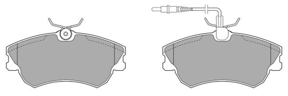 Brake Pad Set, disc brake (FBP-1091)