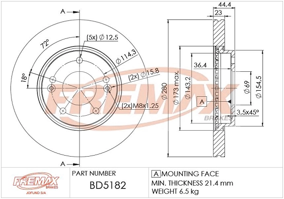 Brake Disc (BD-5182)