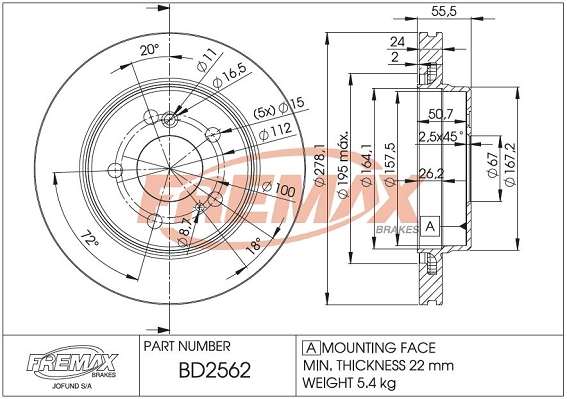 Brake Disc (BD-2562)