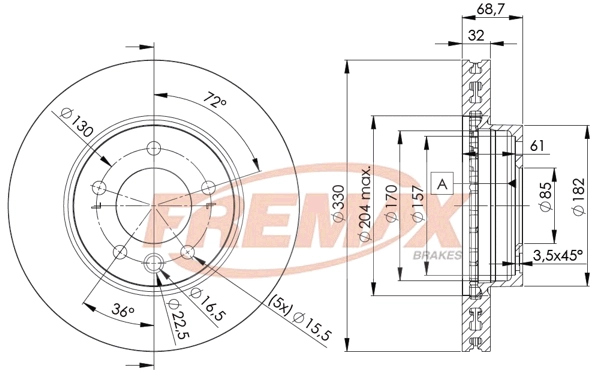 Brake Disc (BD-3326)