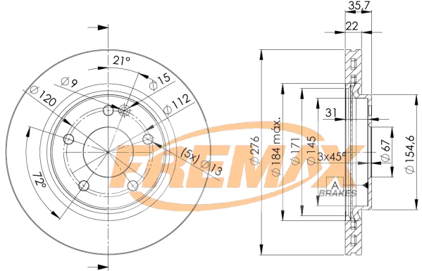 Brake Disc (BD-0612)