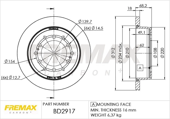 Brake Disc (BD-2917)