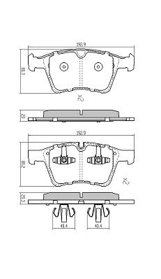 Brake Pad Set, disc brake (FBP-1677)