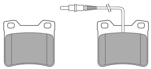 Brake Pad Set, disc brake (FBP-0743)