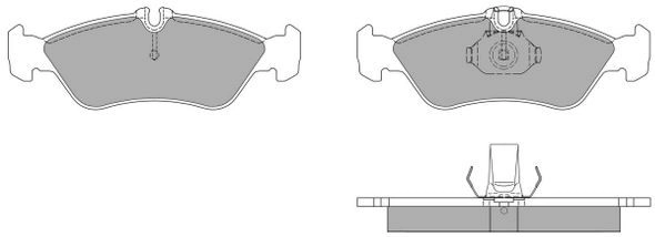Brake Pad Set, disc brake (FBP-1035)