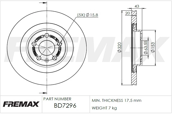 Brake Disc (BD-7296)