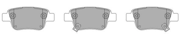 Brake Pad Set, disc brake (FBP-1376)