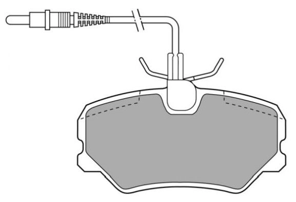 Brake Pad Set, disc brake (FBP-0573)