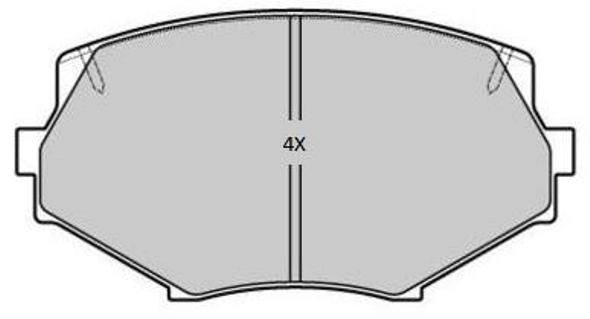 Brake Pad Set, disc brake (FBP-1813)
