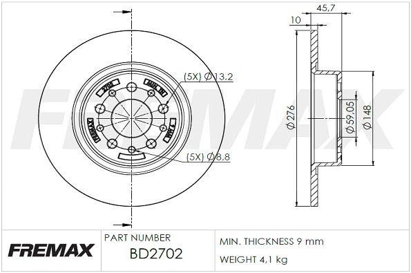 Brake Disc (BD-2702)