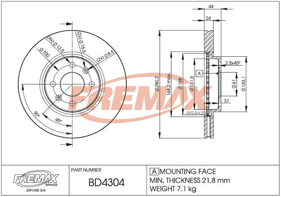 Brake Disc (BD-4304)