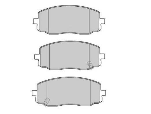 Brake Pad Set, disc brake (FBP-1655)
