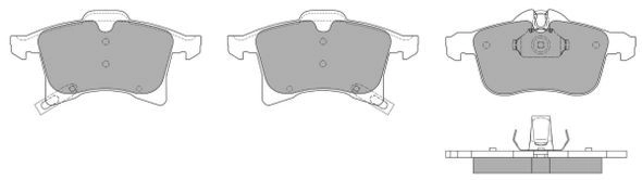Brake Pad Set, disc brake (FBP-1353)