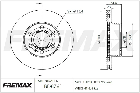 Brake Disc (BD-8761)