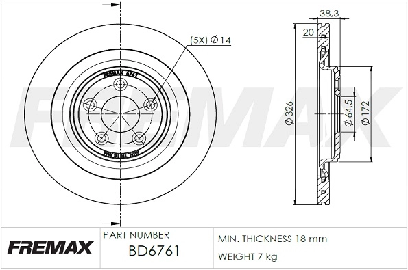 Brake Disc (BD-6761)