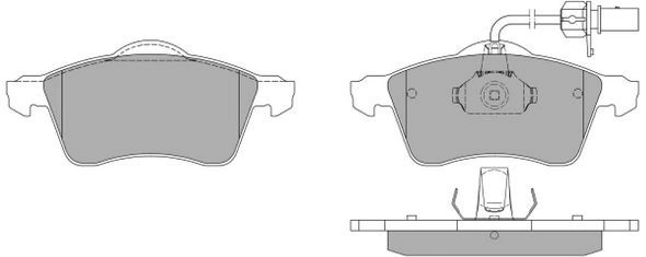 Brake Pad Set, disc brake (FBP-1061)