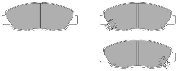 Brake Pad Set, disc brake (FBP-1529)