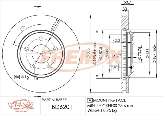 Brake Disc (BD-6201)