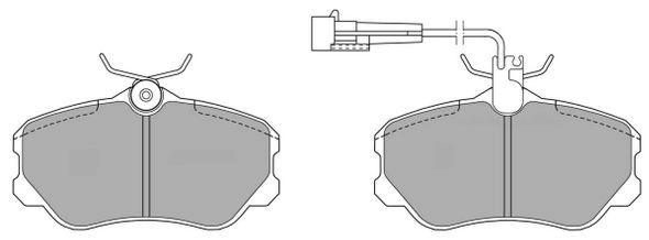 Brake Pad Set, disc brake (FBP-0606)