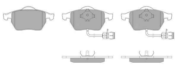 Brake Pad Set, disc brake (FBP-0872)