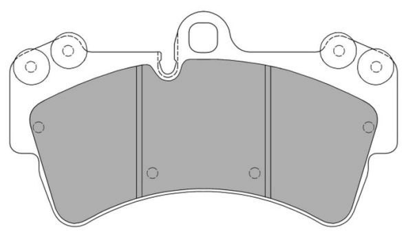 Brake Pad Set, disc brake (FBP-1358)