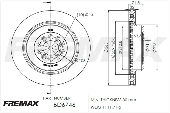 Brake Disc (BD-6746)