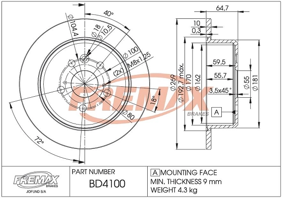 Brake Disc (BD-4100)